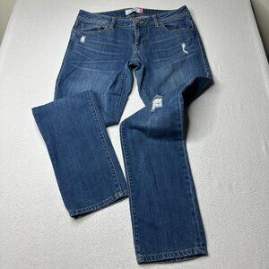 Cabi Womens Slim Boyfriend Distressed Denim Jeans Size 6